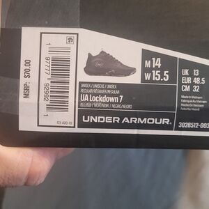 Under Armour UA Lockdown 7 Black Sneakers